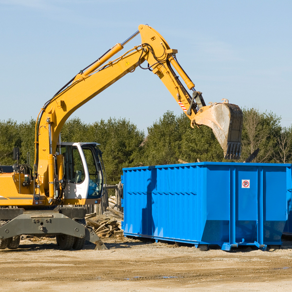 what size residential dumpster rentals are available in Stronach